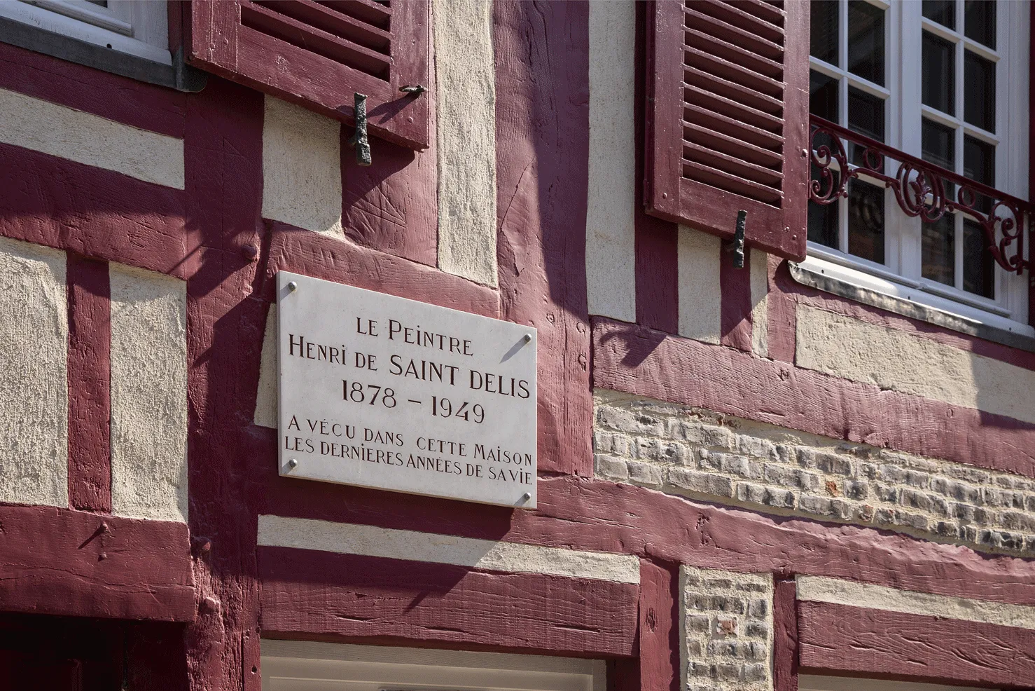 plaque Henri De Saint Delis